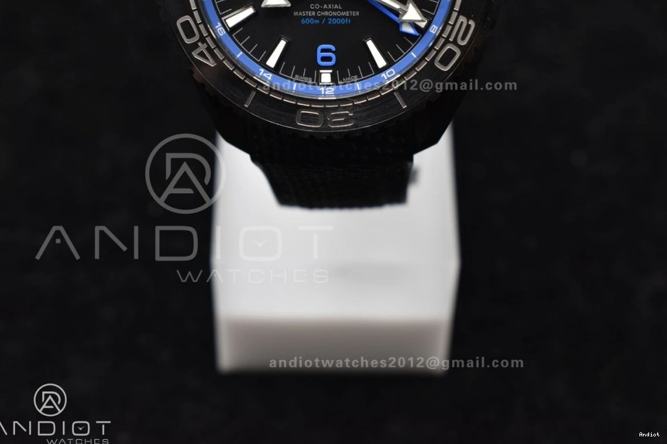 Edition Black Ceramic Strap Planet Best Ocean Black 1:1 Blue Clone VSF Nylon 45.5mm A8906 Deep Real Super on 1217